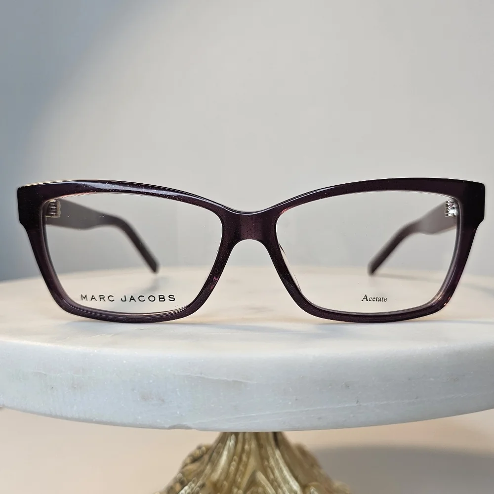 Marc Jacobs 55 mm women's violet glitter eyeglasses frames